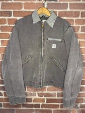 Vintage Carhartt Detroit J97 CHT Jacket Chestnut Brown Super Faded Size Large