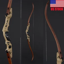 62" ILF Bow Bamboo Core&Carbon Limbs 25-60lb for Hunting Competition Athletic RH