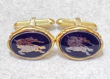 Burberry Horse Rider Silver 925 Cufflinks C2345