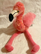Aurora Plush Pink Flamingo 5" Body 5" Legs August 2021 Multicolor Bean Bottom