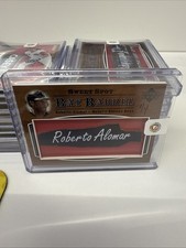 2002 Upper Deck Sweet Spot Roberto Alomar Bat Barrel Full Nameplate 1/4 Mets HOF