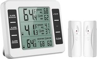 Oria KüHlschrank Thermometer Dual Sensoren Innen AußEn Temperaturalarm Min Max