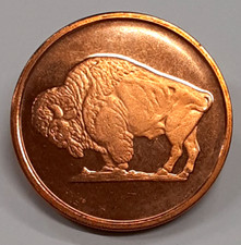 2011 One AVDP Ounce .999 Copper Round w/Buffalo Nickel Reverse Design