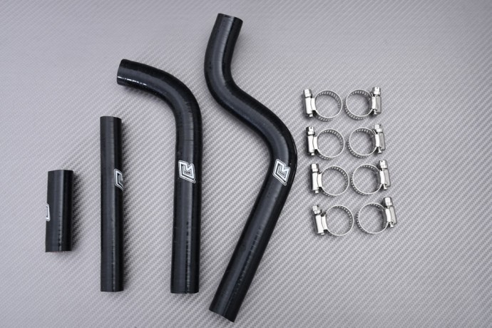 Tuyaux silicone radiateur YAMAHA YZ 125 noir haute pression pour circuit d'eau