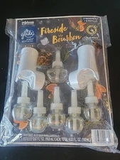 Glade Plugins Oils Limited Edition Fireside Bourbon 2 Warmers + 6 Refills Oak