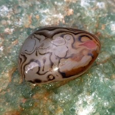 Streifenachat Mut Karneol Carneol roter Achat Red Agat Nr.MJ Kraft Zen Tatkraft