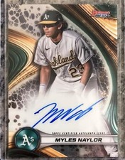 2024 Bowman's Best - Best of 2024 Autographs Myles Naylor #B24-MN (AU, RC)