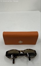 Tory Burch Sunglasses TY 7038 1044/13 Havana Semi Cat Eye 57 mm 57-18135 3N VGC