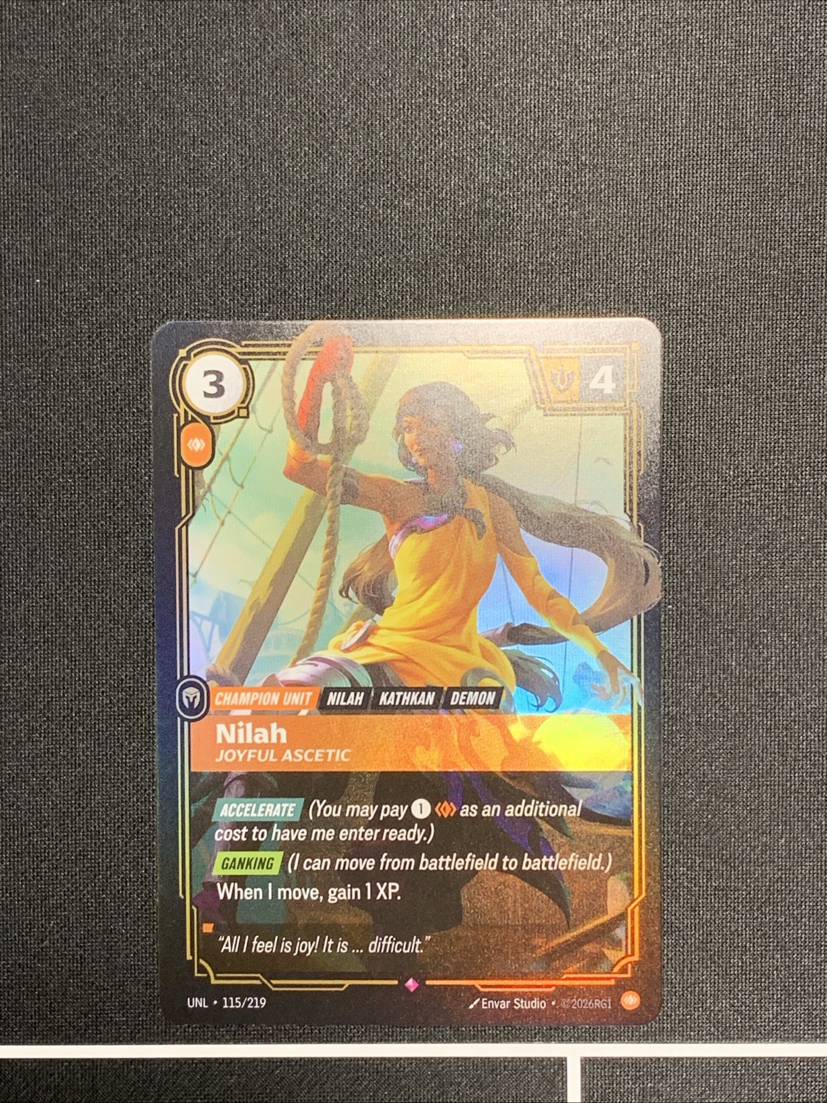 Nilah - Joyful Ascetic Foil Rare Unleashed 115/219 Riftbound NM