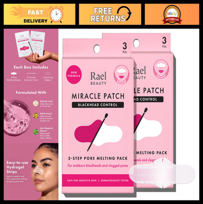 Blackhead Remover Kit - Miracle Melting Pack, Nose Strips & Pore Cleansing Sheet