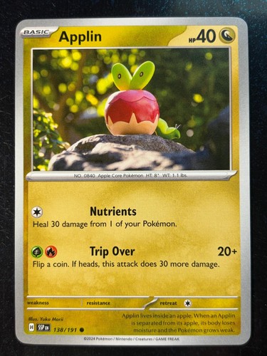 Applin 138/191 Common Surging Sparks Pokemon Near Mint - Picture 1 of 2