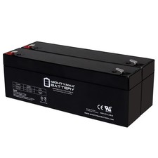 Mighty Max ML2.3-12 12V 2.3AH F1 Terminal Rechargeable SLA AGM Battery - 2 Pack