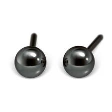 STUDEX Medical Earrings Piercing Black Ball Ø4mm