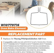 W10779716 Oven Bake Element for Whirlpool Maytag Range WFE540H0ES0 etc.