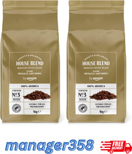 (Packs of 2 x 1kg) Rainforest Certified House Blend Coffee Beans Medium Roast 2k 12.27 per kilo