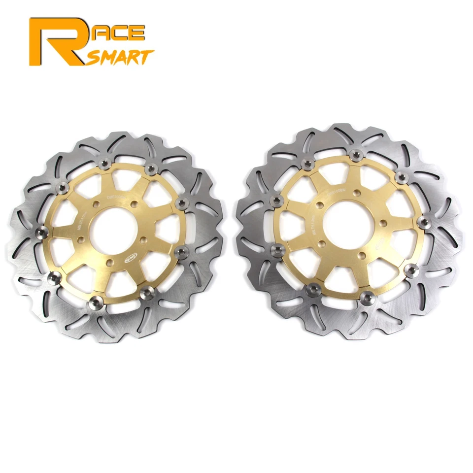 Rotores de freno delanteros dorados para Suzuki GSXR600 GSXR750 2004 2005 GSXR 1000 2003 2004 Foto 2 de 4
