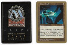 MTG magic cards 1x Cursed Scroll CHAMPIONSHIP EDITION tokyo 1999 worlds CE Uniqu
