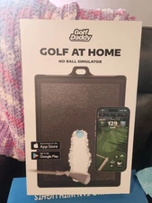 Golf At Home No Ball Simulator Good Condition With Mat & Stand No Club Cleaner