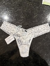 VICTORIA SECRET "I DO" Crystal Lace Bride - THONG PANTY - NWT- One Size
