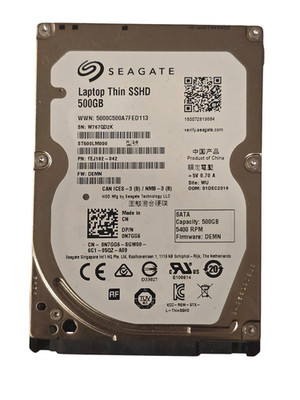 Seagate 500GB Laptop Thin SSHD 2.5'' SATA Hybrid Hard Drive ST500LM000 Dell 0N7GG