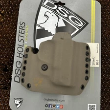 DSG Arms Alpha Tan Kydex Holster For Smith & Wesson M&P Shield OWB RH NEW