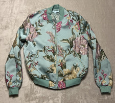 She & Sky Embroidered Bomber Jacket Size S