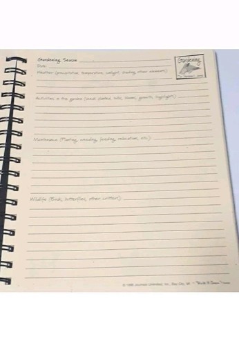 The Write It down Ser Journals Unlimited Vtg Garden Spiral notebook - Picture 3 of 6