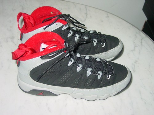 2012 Nike Air Jordan Retro 9 "Johnny Kilroy" Black/Gym Red Youth Shoes Size 5.5Y - Picture 2 of 12