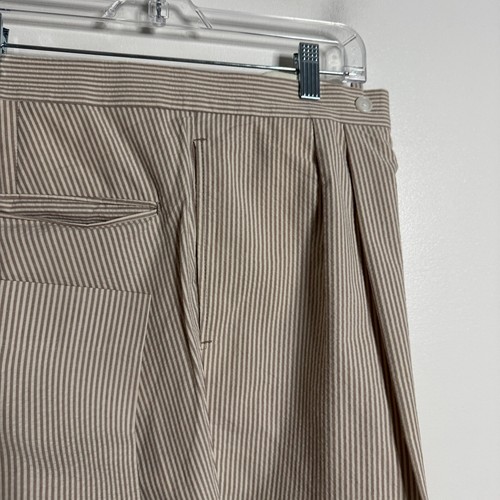 Tom James Men's Suit 46R Cotton Stripe Seersucker Two-Piece Pants 40W - Picture 5 of 13
