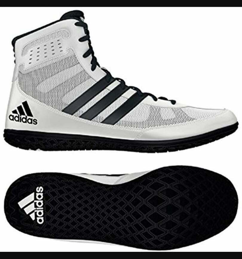 Adidas Mat Wizard 3 Wrestling Oakland Mall Challenge the lowest price of Japan Shoe White - Black