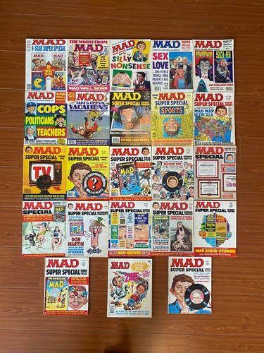 Lofty Lot of 23 MAD MAGAZINE SUPER SPECIALS 70-80’s CHEAP! buy it for your momma