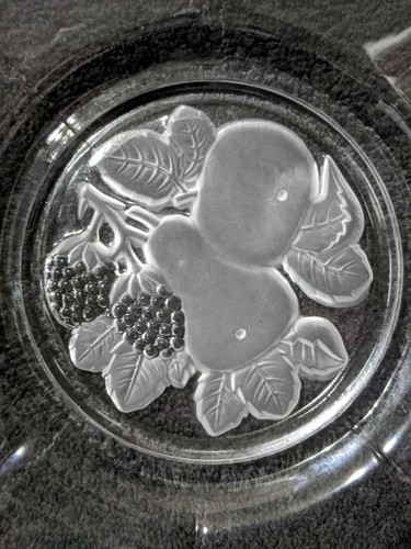 Embossed Fruit Pattern 7" Square Salad Plates  (8 Available) - Picture 2 of 5