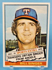 1976 Topps #411T - Bill Singer - Texas Rangers - Excellent
