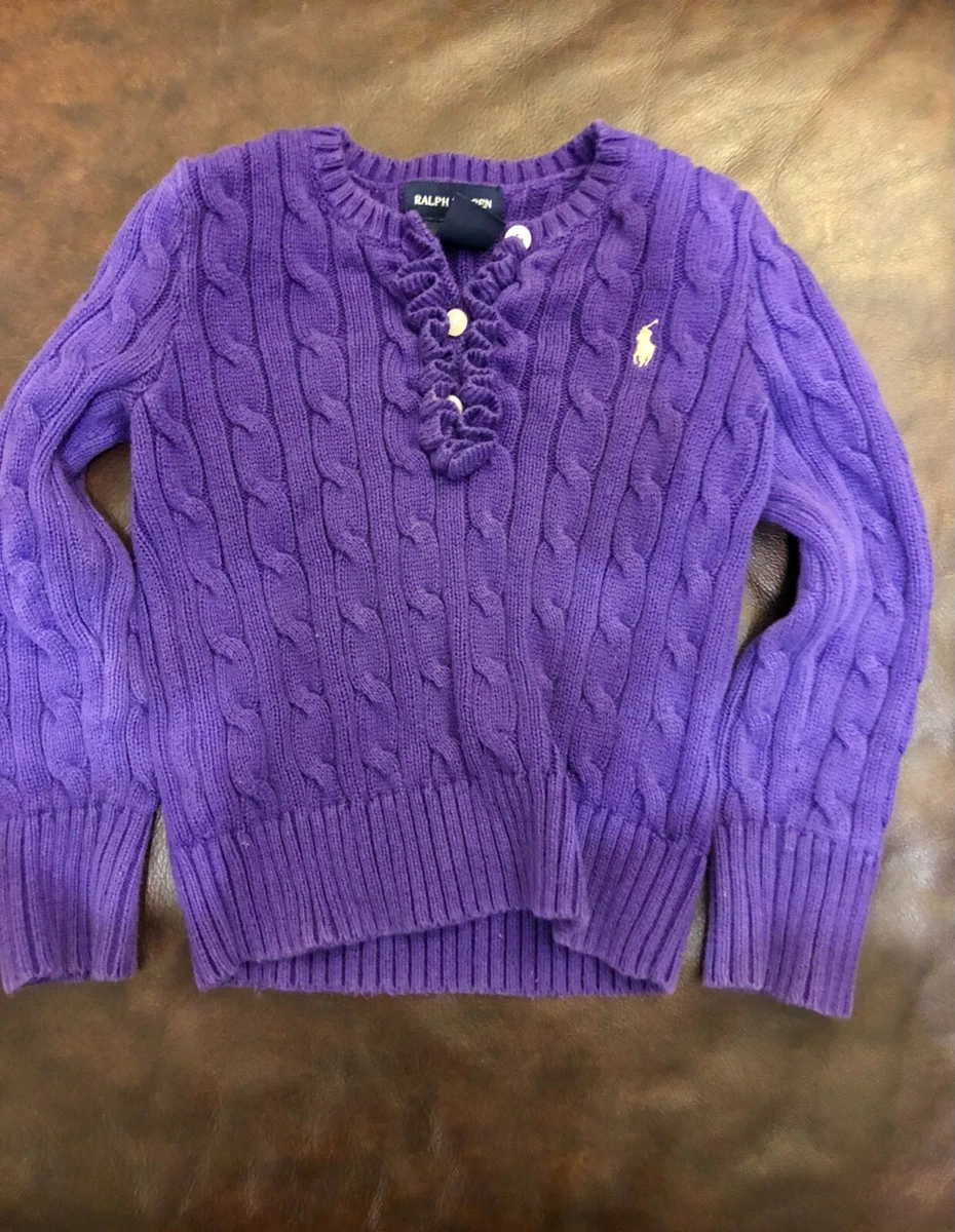 Purple sweater kids clearance