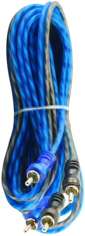 12 piezas | 2 RCA a RCA Interconexión HiFi Audio Cable Conector Macho Cable 3 pies Foto 4 de 4