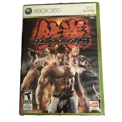Microsoft Tekken Xbox 360 Fighting Game Teen Rating Bandai Namco NTSC  722674210263|