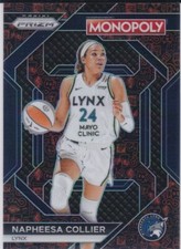 NAPHEESIA COLLIER Minnesota Lynx MONOPOLY Basketball Card RARE PRIZM VARIATION