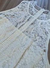 NWT ($178) Eliza J Lace High Neck Sheath Dress Size 8