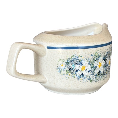 Lenox Temperware Dewdrop Creamer Daisy Floral Blue Freezer To Oven 10oz USA - Picture 3 of 7