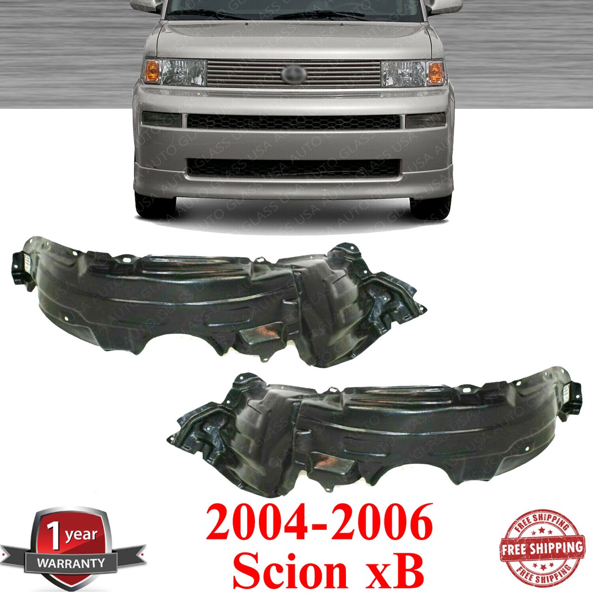 Fender Liners Set Front For 2004-2006 Scion xB | eBay
