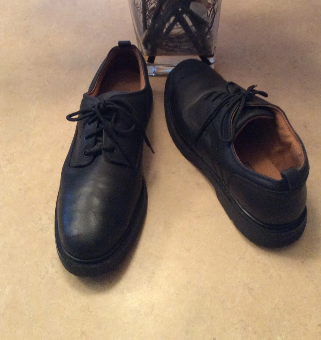 Timberland scarpa Oxford impermeabile uomo pelle nera stringata taglia 11M 95504 usata in ottime condizioni