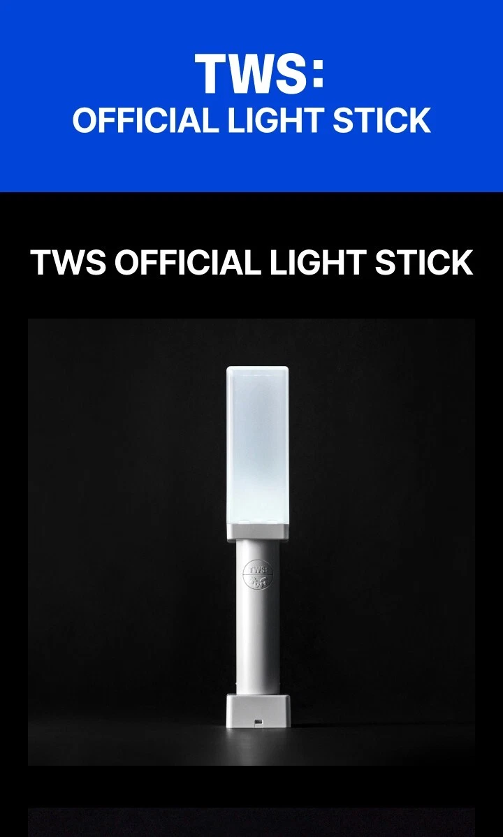 TWS OFFICIAL LIGHT STICK with Strap, Bag, 3 Sticker, Manual