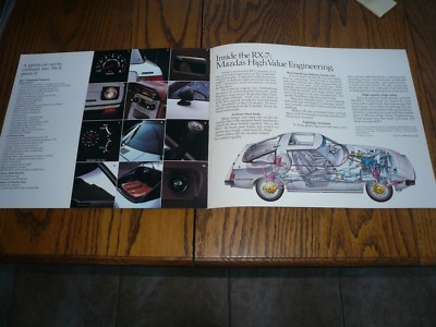 1980 MAZDA RX-7 SALES BROCHURE / GOOD ORIGINAL DEALERSHIP CATALOG