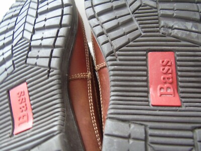 Bass Flex Trader  Leather Brown Men\'s Loafer Slip On Size 10  M Made In Brazil Bass Flex Leather Brown Men main image 2