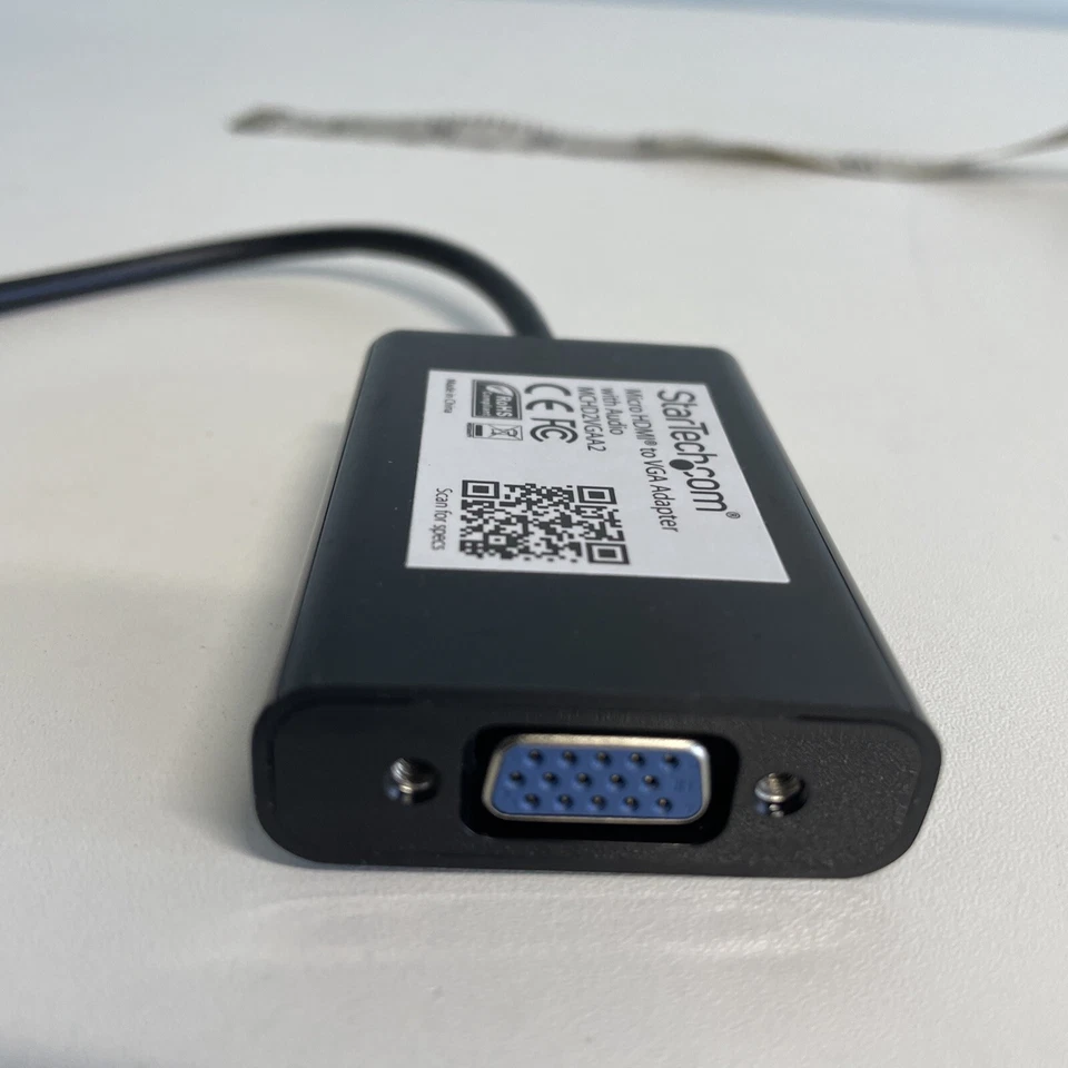 StarTech.com Micro HDMI to VGA Adapter Converter w/ Audio for Smartphones / Ultr - Image 4 of 4