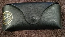 Vintage Leather RAY BAN By Luxottica Black Semi-Hard Case - CASE ONLY