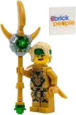 LEGO Ninjago: Lloyd Golden Oni Minifigure with Staff Weapon