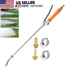 29'' Sprayer Wand Replacement, 3/8" Brass Barb Universal Stainless Sprayer Wand