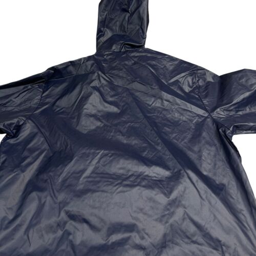 Vintage Lacoste Izod Rain Jacket Mens L Anorak Windbreaker Blue Packable - Picture 5 of 12