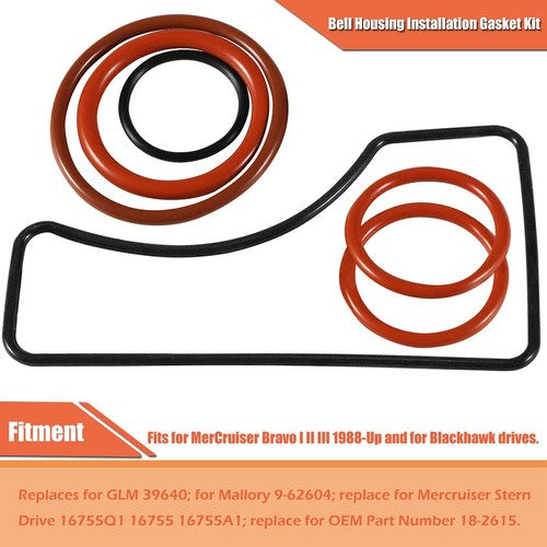 Bell Housing Installation Gasket Kit for MerCruiser Bravo I II III 1988-Up 16755 - Picture 3 of 7